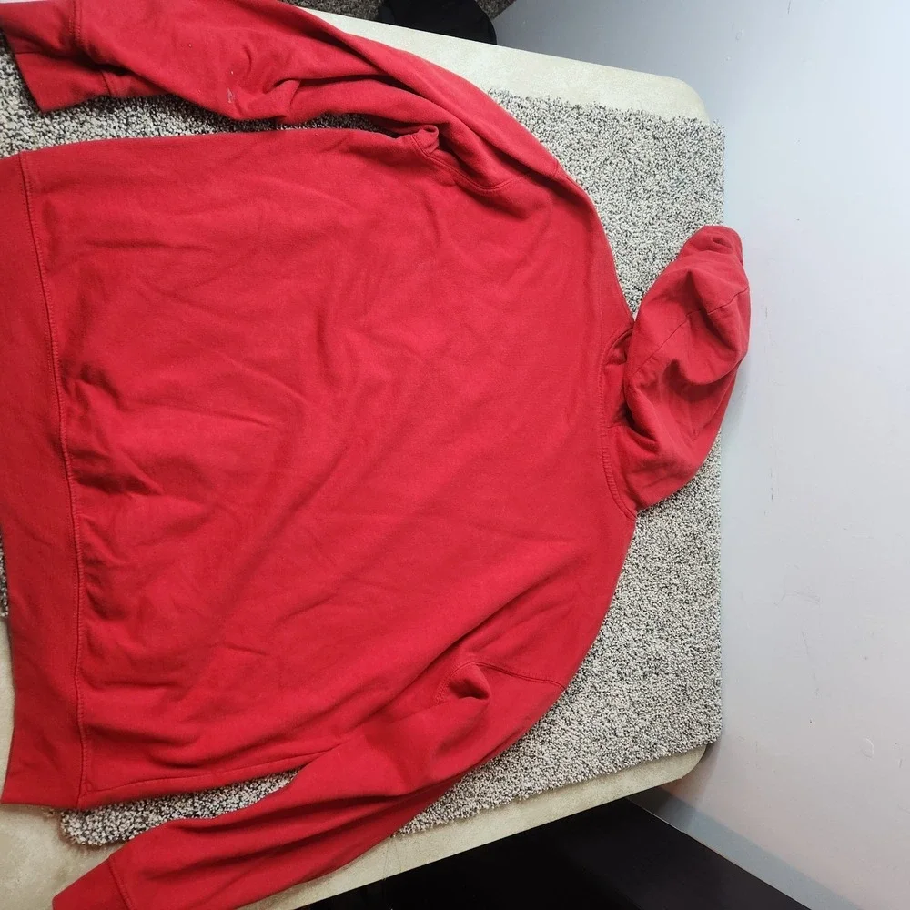 Tom & Jerry Hoodie Girls XXL 19 Yrs Red Pullover Drawstring Graphic Cotton Blend